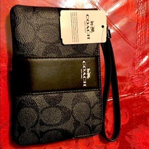 Black Coach Wristlet